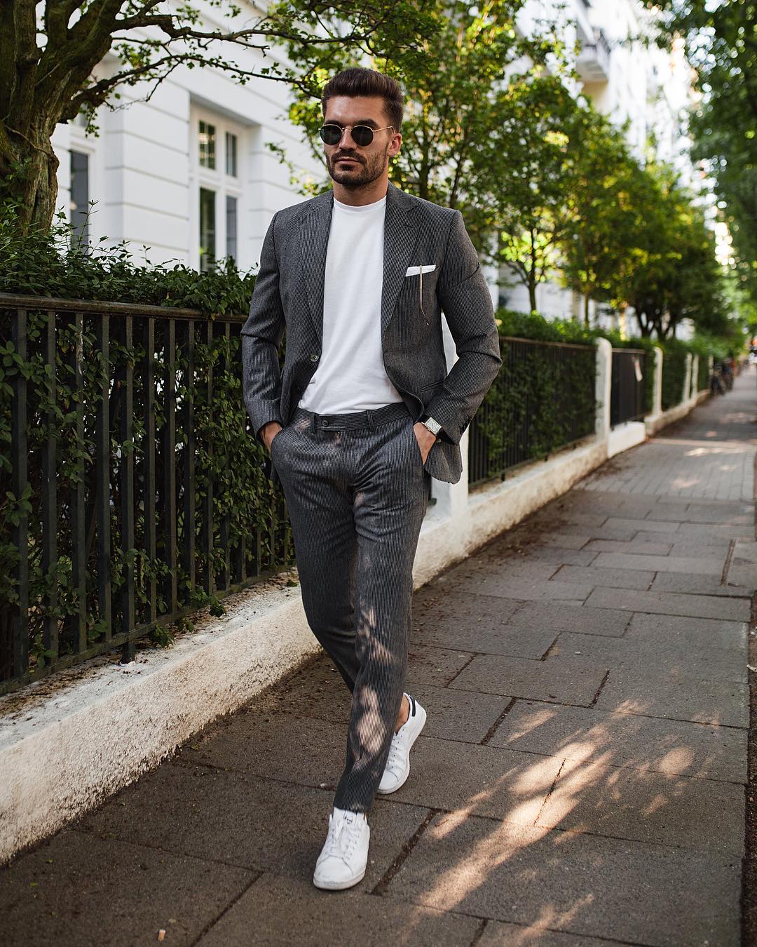 How To Wear Trainers with a Suit The Lost Gentleman